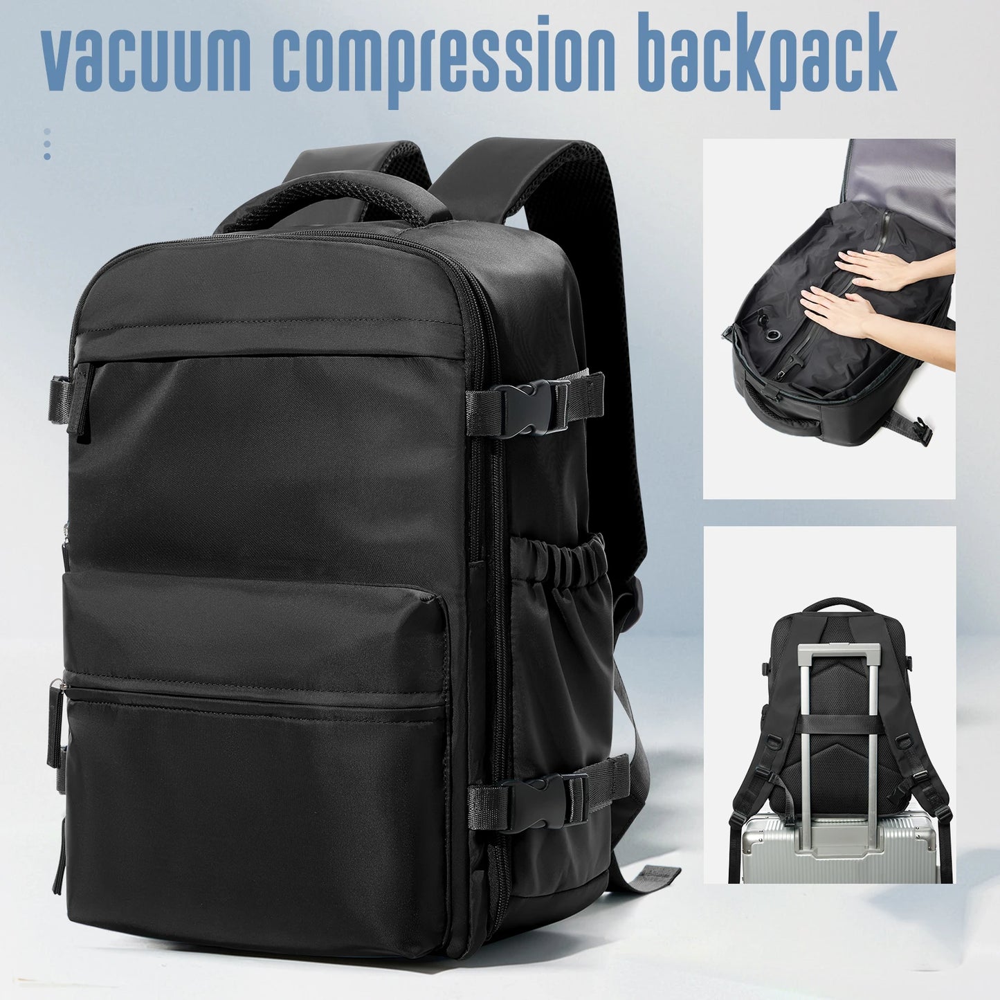 Reiserucksack mit Laptopfach 20–35 L – Expandierbarer Business- & Schulrucksack für Damen & Herren