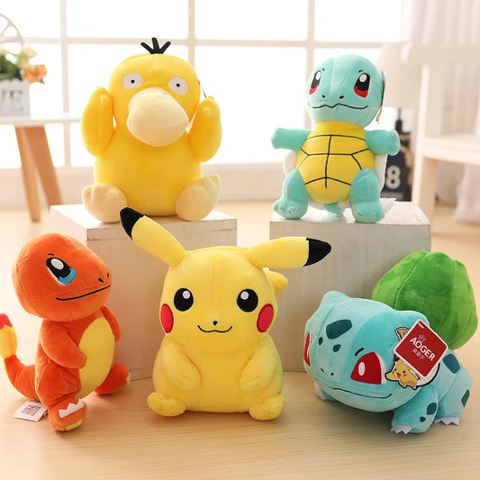Pokémon Plüschfiguren 20 cm – Pikachu, Gengar, Charizard & mehr – Weiche Kuscheltiere für Kinder & Sammler