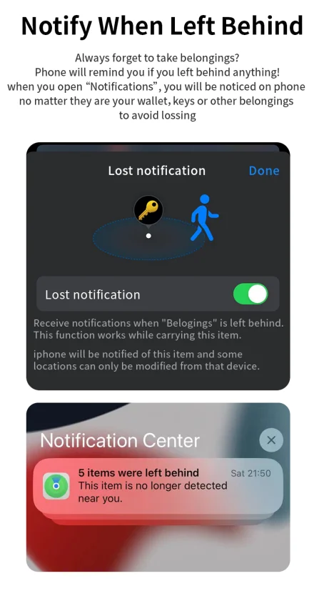Bluetooth GPS Tracker – wasserdicht, mit Ton & Alarm, für Kinder, Haustiere, Senioren & Gepäck – kompatibel mit Smartphone-Tracking-Apps