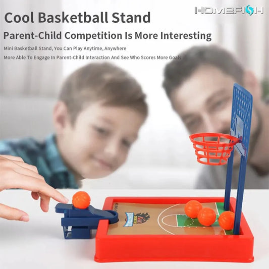 Mini Basketball Tischspiel – Tragbares Indoor & Outdoor Game ab 3 Jahren, 20×12×16 cm