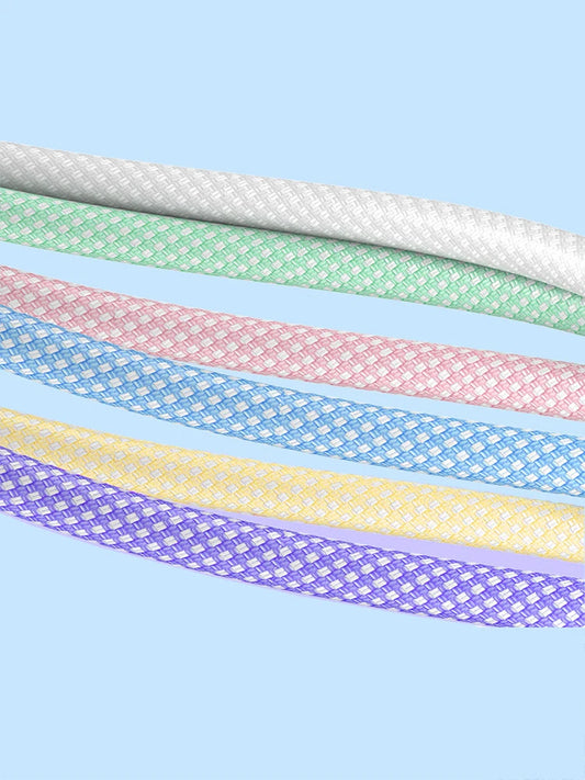 USB-C zu USB-C Nylon Kabel – 60W Schnellladekabel für iPhone 15, Samsung, Huawei & mehr