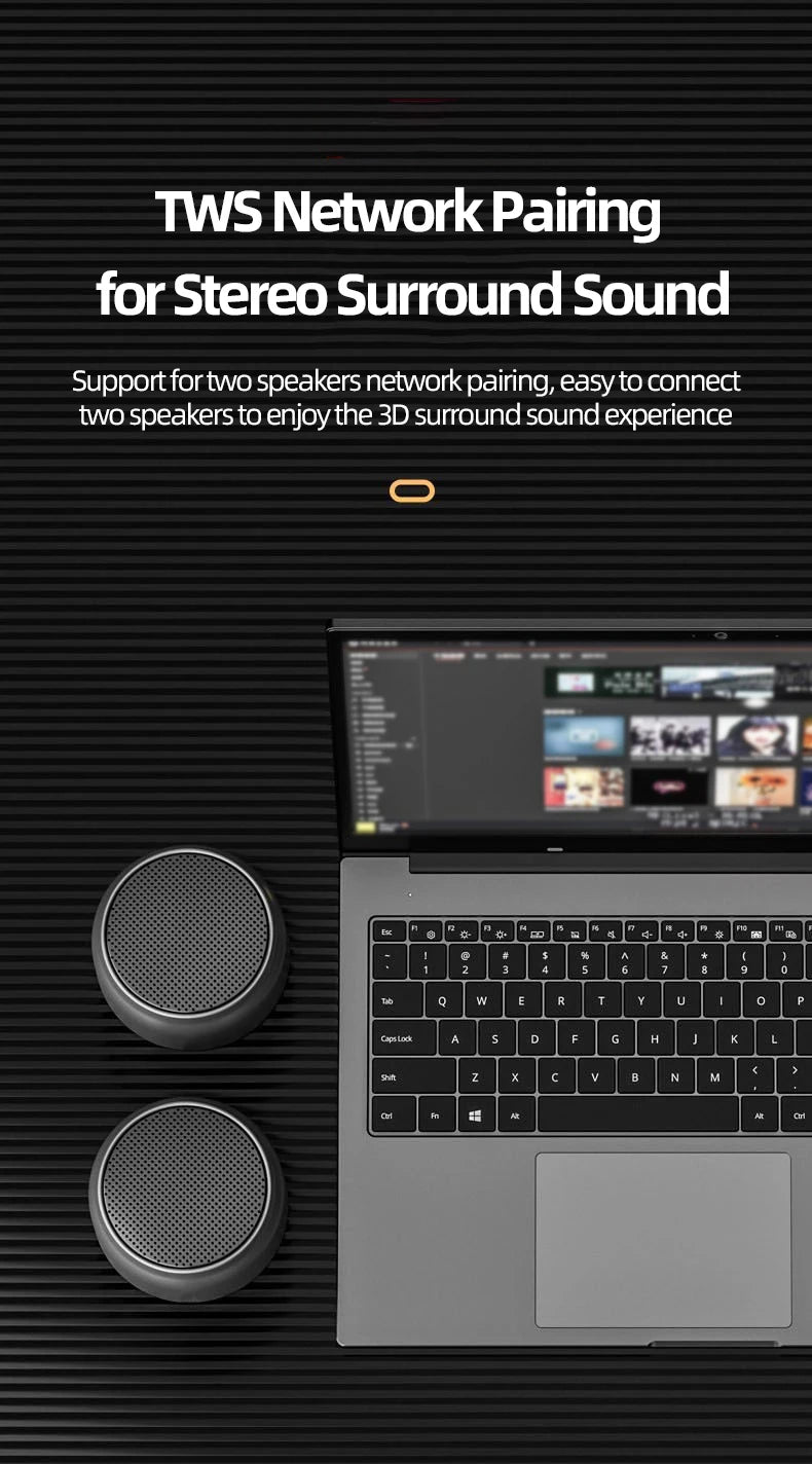 PHONEPACE Mini Bluetooth Lautsprecher – tragbar mit HD-Sound & Bass