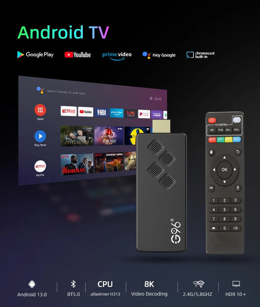 KANAVI G96 TV Stick – 8K Android 13 HDMI Streaming Dongle mit 2GB RAM