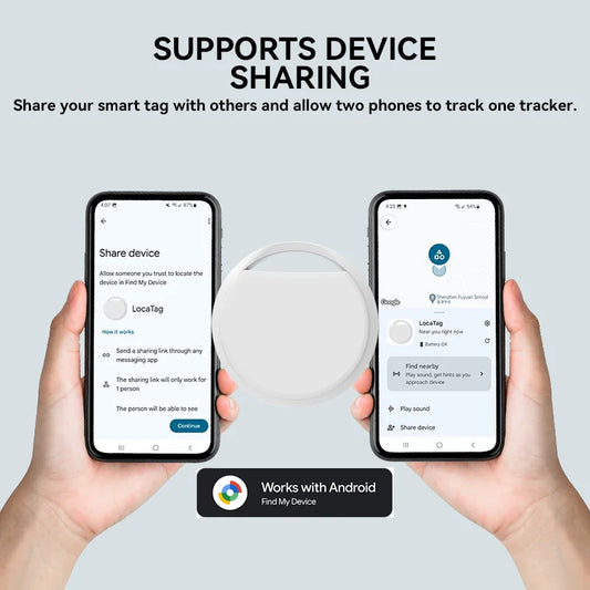 Bluetooth GPS Tracker für Android – Schlüssel- & Haustierfinder – kompatibel mit Google Find My App – Smart Tag mit langer Batterielaufzeit