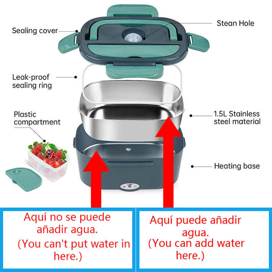 MicroData 1,5 l 40W elektrische Brotdose, Mittags heizung, tragbare Lebensmittel heizung