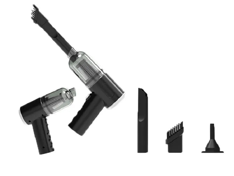 schwarzer-mini-handstaubsauger-mit-aufsatzduesen