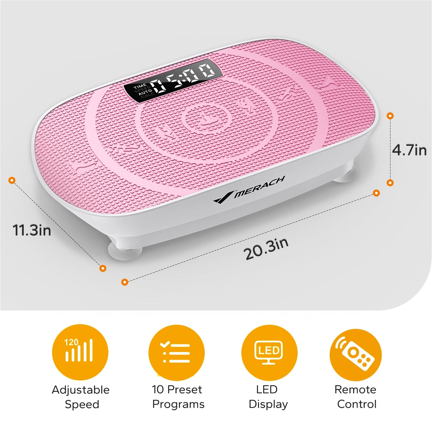 vibrationsplatte-rosa-led-display-fernbedienung