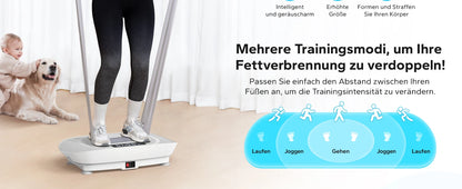 MERACH Vibrationsplatte – Fitnessgerät für Ganzkörpertraining, Muskelaufbau & Fettverbrennung, leise & kompakt, mit Fernbedienung