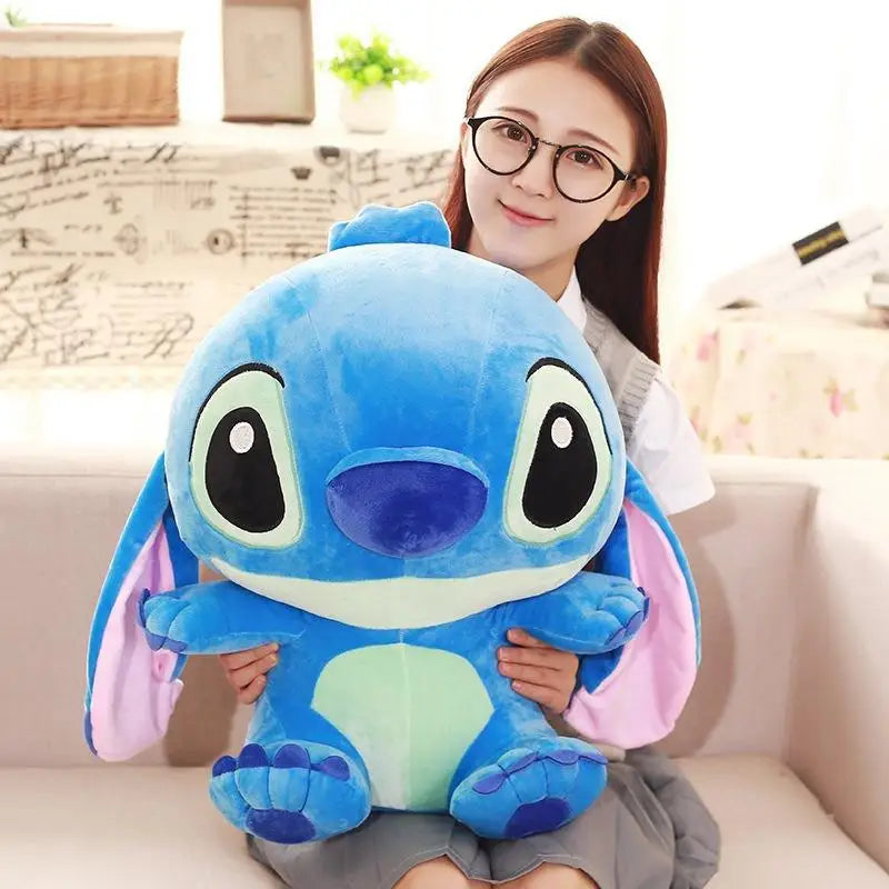 35-65 cm Disney Aoger Lilo & Stitch Gefüllte Plüschpuppe Edition Stitch Rose Puppe Kreatives Kawaii Kissen Spielzeug Geburtstagsgeschenk für Mädchen