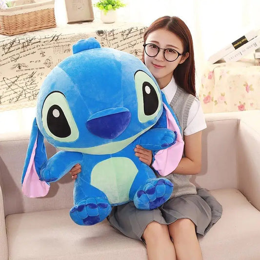 35-65 cm Disney Aoger Lilo & Stitch Gefüllte Plüschpuppe Edition Stitch Rose Puppe Kreatives Kawaii Kissen Spielzeug Geburtstagsgeschenk für Mädchen
