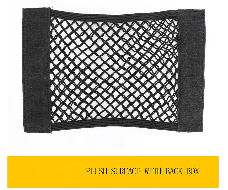 Universal Auto Kofferraum Netz – Rücksitz Organizer aus Nylon mit Klettbefestigung