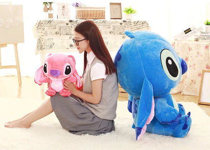 35-65 cm Disney Aoger Lilo & Stitch Gefüllte Plüschpuppe Edition Stitch Rose Puppe Kreatives Kawaii Kissen Spielzeug Geburtstagsgeschenk für Mädchen
