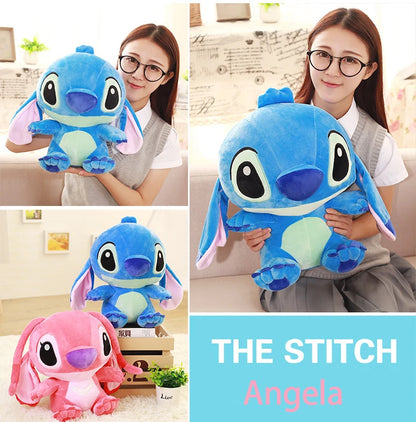 35-65 cm Disney Aoger Lilo & Stitch Gefüllte Plüschpuppe Edition Stitch Rose Puppe Kreatives Kawaii Kissen Spielzeug Geburtstagsgeschenk für Mädchen
