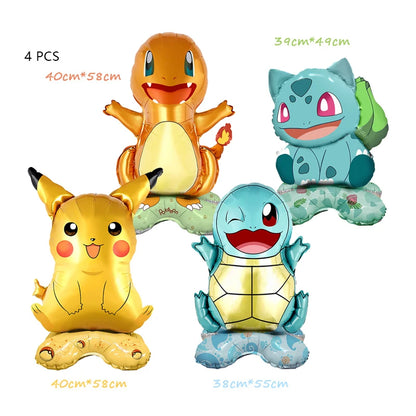 Pokemon Geburtstag Party Dekoration Neue Blitz Pikachu Ballon Für Kinder Event Liefert Einweg Geschirr Banner Hintergrund