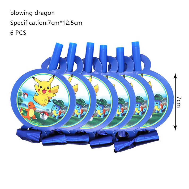 Pokemon Geburtstag Party Dekoration Neue Blitz Pikachu Ballon Für Kinder Event Liefert Einweg Geschirr Banner Hintergrund