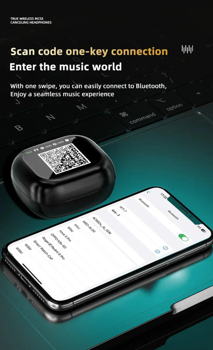 Übersetzungs-Kopfhörer mit Touch-Steuerung – Bluetooth 5.4 Headset mit Echtzeit-Übersetzung in 144 Sprachen – Noise Cancelling & Ladecase