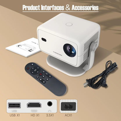 Magcubic L018 Beamer – 1080P, 650 ANSI Lumen, Android 11, WiFi6 & BT5.2