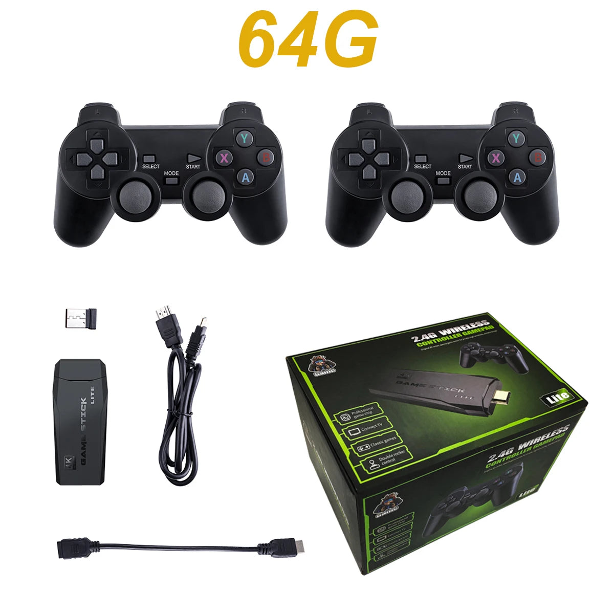 BOYHOM M8 Retro Game Stick 4K – 10.000 Spiele, 64GB, HDMI, Wireless, Linux/Batocera