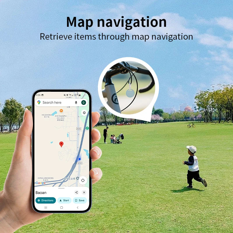 Bluetooth GPS Tracker für Android – Schlüssel- & Haustierfinder – kompatibel mit Google Find My App – Smart Tag mit langer Batterielaufzeit
