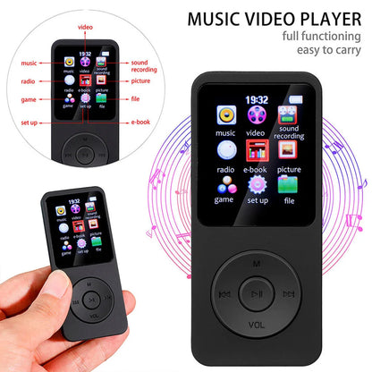 VAKIND MP3-Player – 1,8" HiFi Musikplayer mit Bluetooth 5.4 & Lautsprecher