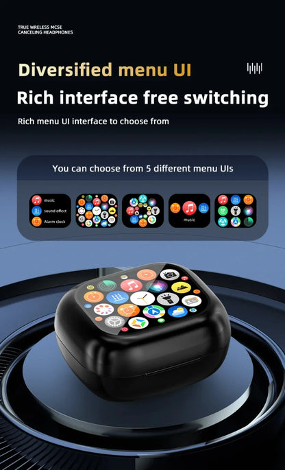 Übersetzungs-Kopfhörer mit Touch-Steuerung – Bluetooth 5.4 Headset mit Echtzeit-Übersetzung in 144 Sprachen – Noise Cancelling & Ladecase