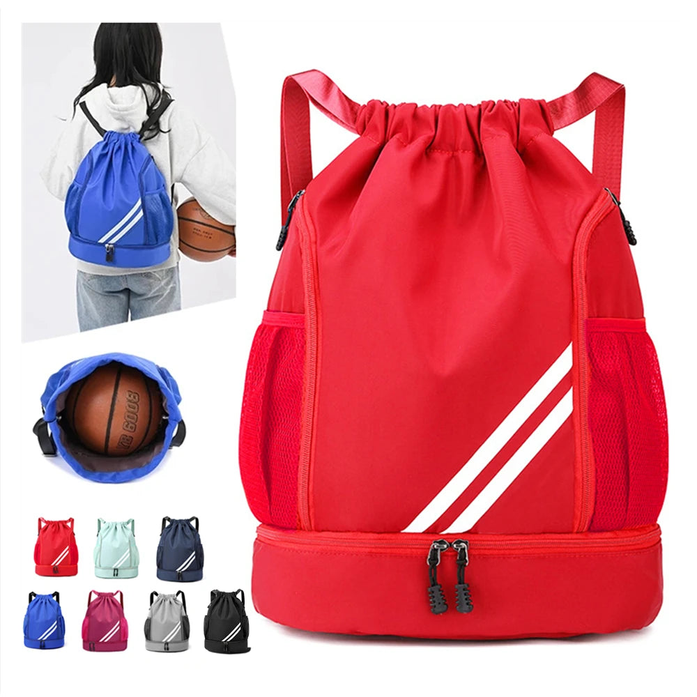 Sport- & Basketball-Rucksack unter 20 L – Wasserfester Outdoor-Rucksack mit Ballnetz