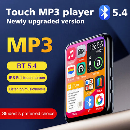 AideeMaster MP3-Player – 128 GB, Bluetooth 5.4, Touchscreen & HiFi-Sound