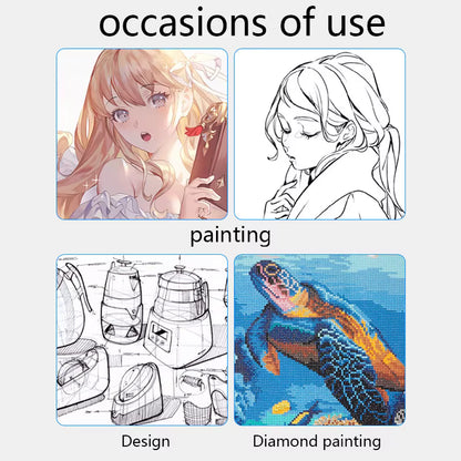 A4 LED Zeichenbrett für Kinder – Transparentes Leuchtpad mit 3 Helligkeitsstufen, nicht dimmbar