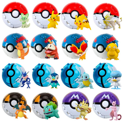 Pokémon Figur mit Pokéball – Pikachu, Glurak & Co. im Modell-Set von MINISO