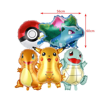 Pokemon Geburtstag Party Dekoration Neue Blitz Pikachu Ballon Für Kinder Event Liefert Einweg Geschirr Banner Hintergrund