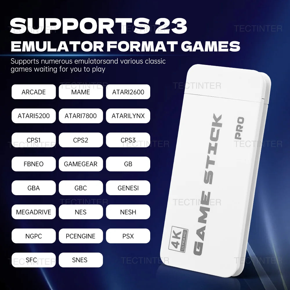 Retro Game Stick M15 – 4K Konsole mit 20.000 Spielen & Wireless Controller