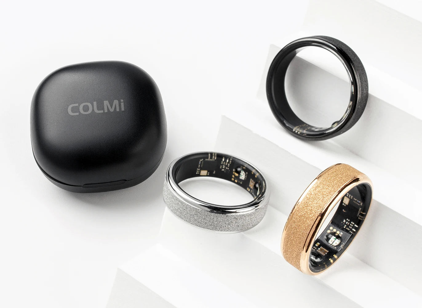 COLMI R10 Smart Ring mit Ladeetui – Gesundheits- & Schlaftracker, 5ATM wasserdicht, für Damen & Herren