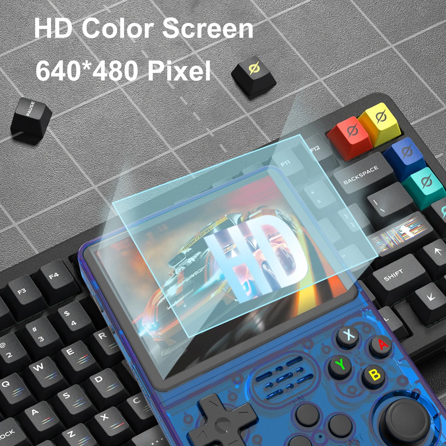 GAMINJA R36S K36 Handheld-Konsole – 3,5″ IPS, 16.000 Spiele, Linux, PS1/PSP/DC, 3500mAh Akku