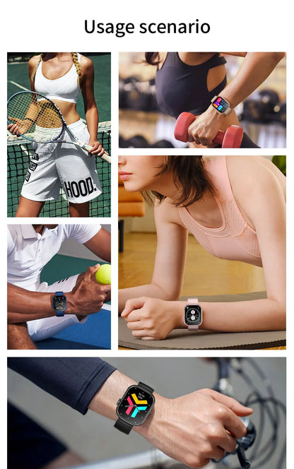 Smartwatch 2025 mit 2,01" Touchscreen – Fitnessuhr für Damen & Herren, Wasserdicht, Bluetooth Call & Gesundheitsfunktionen