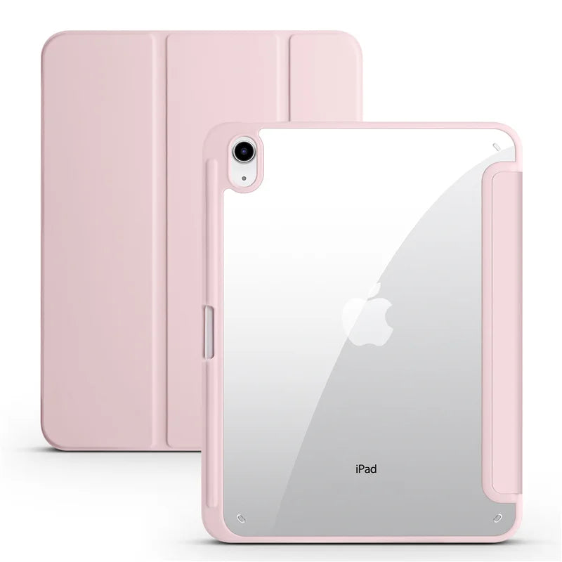 iPad Hülle mit Stifthalter & Standfunktion – Acryl Rückseite, stoßfest