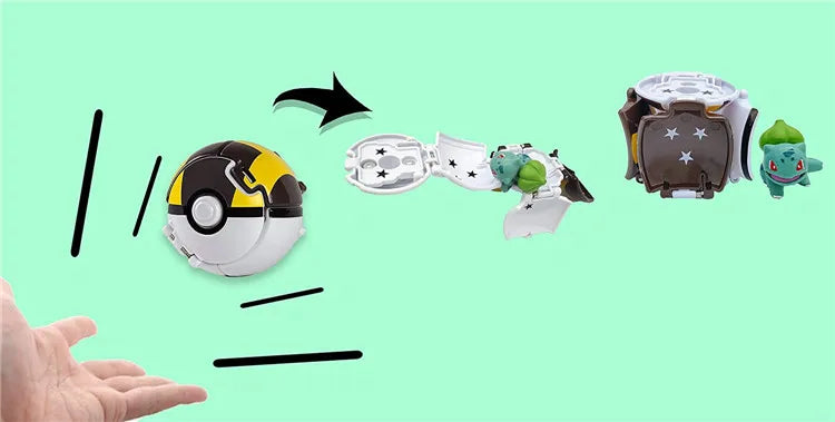 Pokémon Figur mit Pokéball – Pikachu, Glurak & Co. im Modell-Set von MINISO