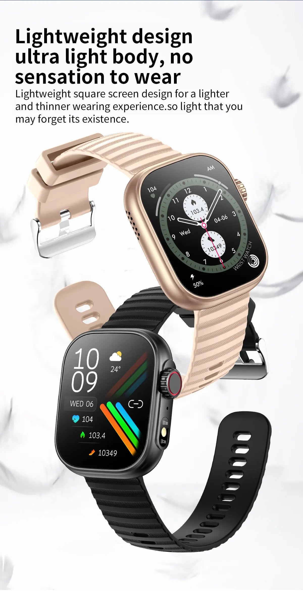 Smartwatch 2025 mit 2,01" Touchscreen – Fitnessuhr für Damen & Herren, Wasserdicht, Bluetooth Call & Gesundheitsfunktionen