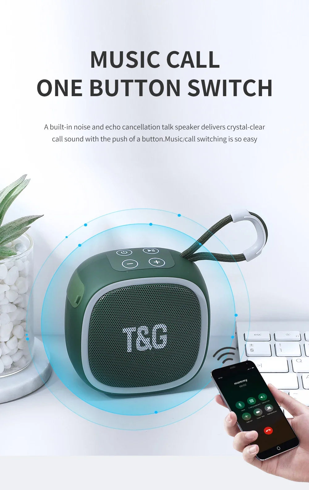 TG659 Mini Bluetooth Lautsprecher – TWS, TF-Karte & Radio, 5.3 kabellos