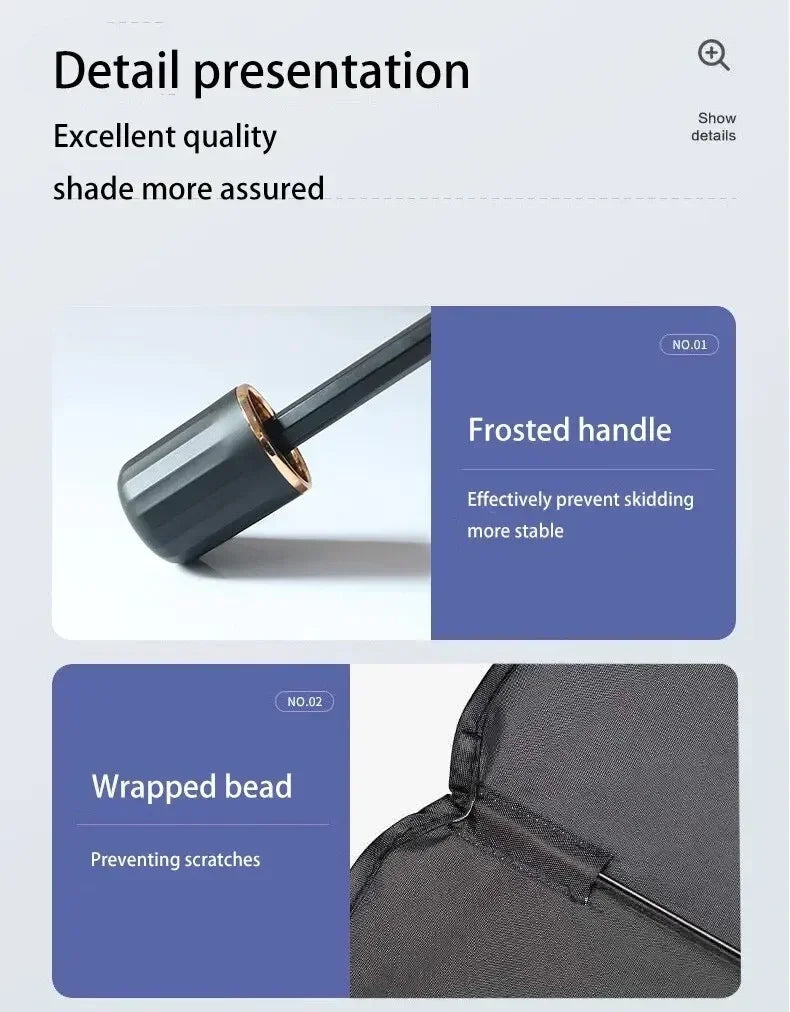 Auto-Sonnenschirm Frontscheibe – Faltbarer Car Sunshade Umbrella für Sommer & UV-Schutz