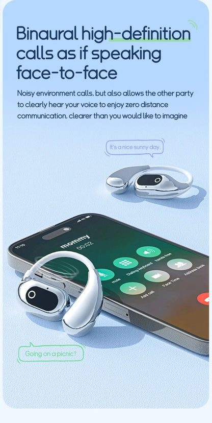 AI Übersetzungs-Kopfhörer – Bluetooth 5.3 Earbuds mit Echtzeit-Übersetzung in 144 Sprachen – Zwei-Wege-Voice-Translator für Reisen & Business