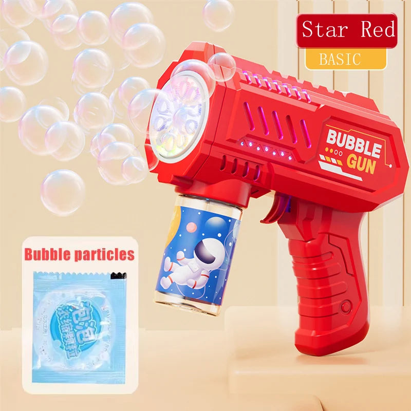 Automatische Seifenblasenpistole – Rocket Bubble Gun mit Akku & Flüssigkeit für Kinder