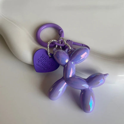 Balloon Dog Schlüsselanhänger – Acryl-Tieranhänger im Y2K-Stil – Süßes Accessoire für Taschen & Schlüssel