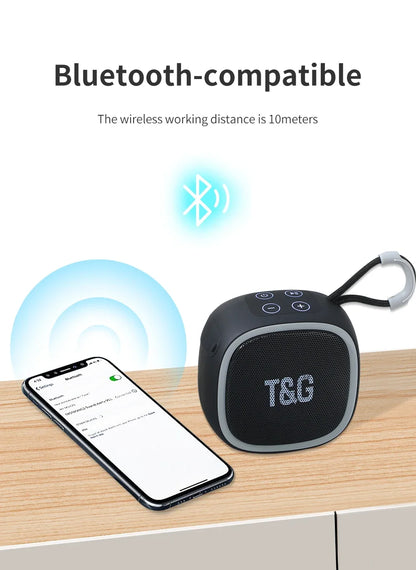 TG659 Mini Bluetooth Lautsprecher – TWS, TF-Karte & Radio, 5.3 kabellos