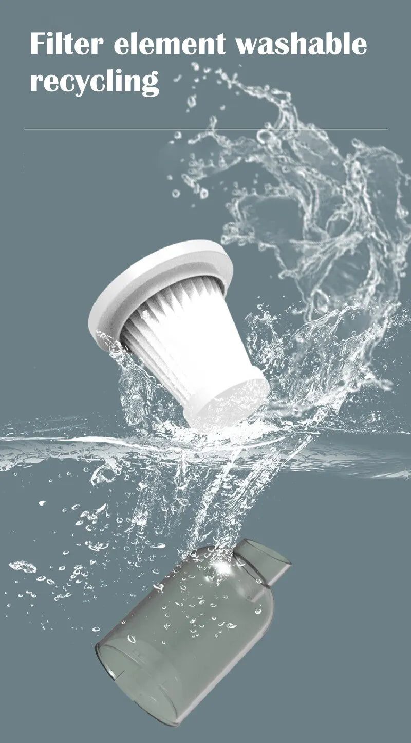 Kabelloser Auto-Handstaubsauger mit 9000Pa – USB-Ladung & 1200mAh Akku – Nass- und Trockenreinigung, tragbar für Haushalt & Auto