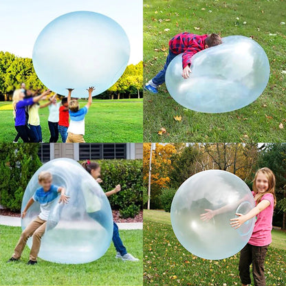 Aufblasbarer Bubble Ball für Kinder – Outdoor Luft- & Wasserball, 70 cm, elastisch & sicher
