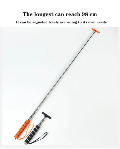 Teleskop Rückspiegel-Wischer für Autos – Universal Auto Glasreiniger mit Gummikopf & ausziehbarem Griff