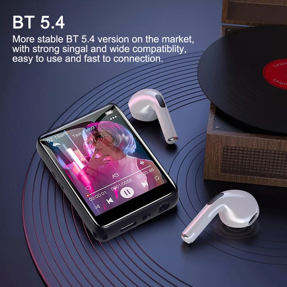 AideeMaster MP3-Player – 128 GB, Bluetooth 5.4, Touchscreen & HiFi-Sound