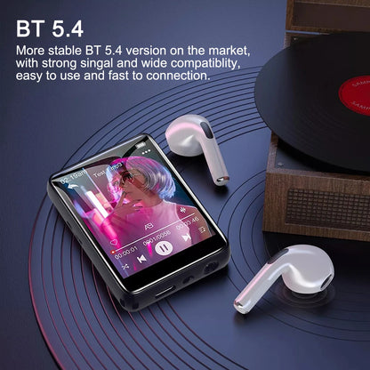 AideeMaster MP3-Player – 128 GB, Bluetooth 5.4, Touchscreen & HiFi-Sound