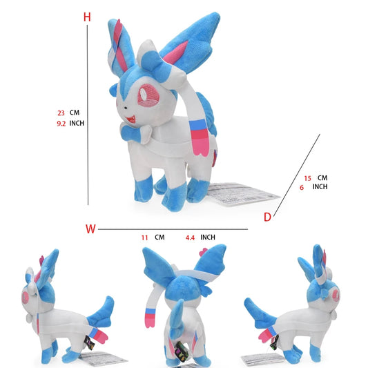 Leafeon Vapor eon Glaceon Sylveon Espeon Umbron Vapor eon Sylveon Plüschtiere Spiel für Sammler geschenk, weiche Plüschtiere gefüllt