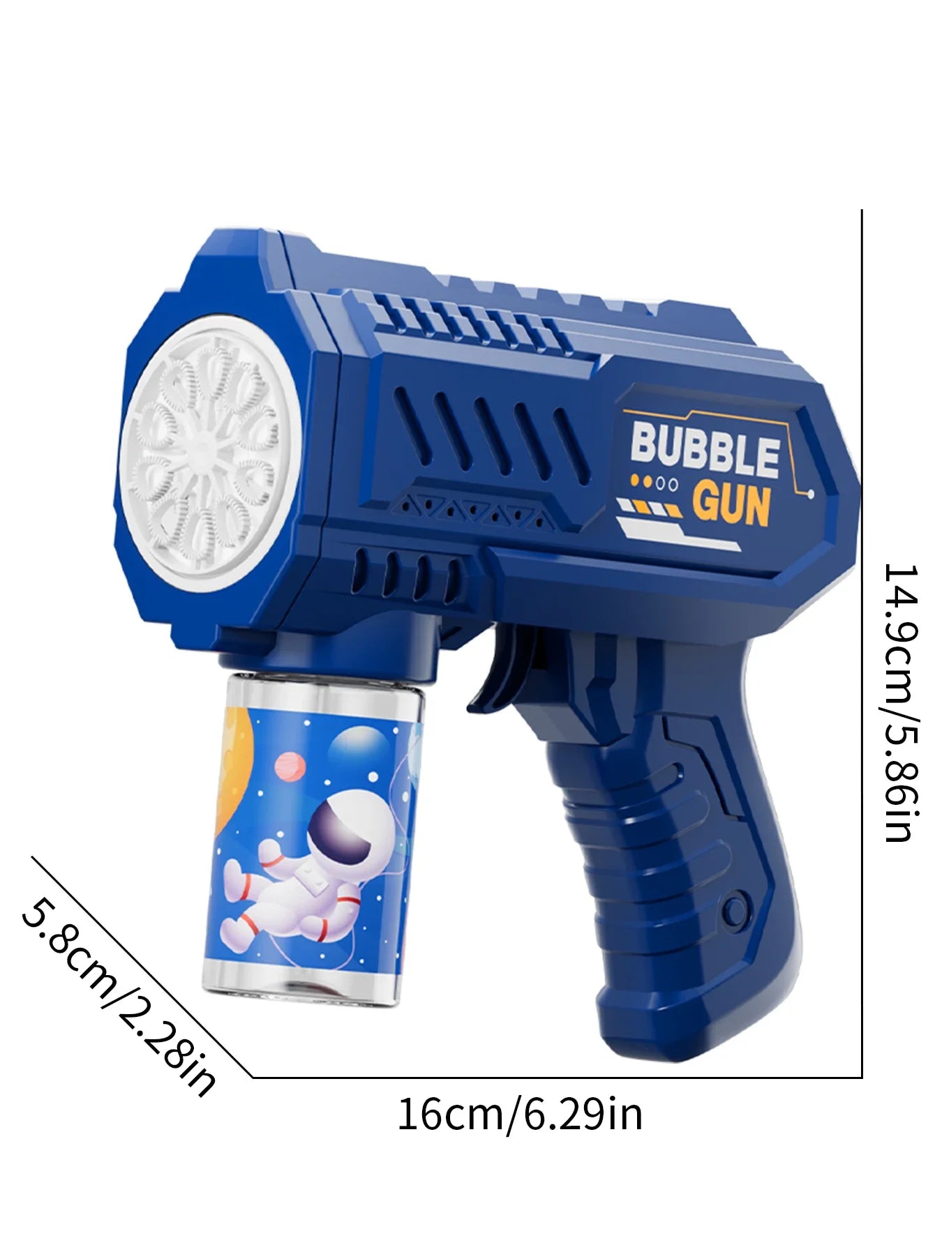Automatische Seifenblasenpistole – Rocket Bubble Gun mit Akku & Flüssigkeit für Kinder